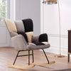 Upholstered Rocking Chair Lounger Recliner Leisure Rocker Padded Accent Armchair