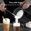 Electric Milk Frother Cooker 4 in1 Milk Steamer Rotatable Handle Foam Maker NEW