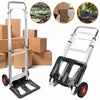 80KG Heavy Duty Folding Hand Sack Trolley Truck Transport Barrow Cart 2 Wheels