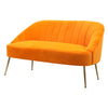 Velvet Upholstered Oyster Armchair Tub Chair Scallop Back 2 Seater Loveseat Sofa