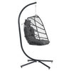 Rattan Swing Egg Chair Hammock Hanging Garden Patio Outdoor Indoor with Cushion