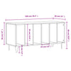 Record Cabinet Concrete Grey 100x38x48 cm Engineered Wood