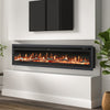 80" Electric Fireplace 3-IN-1 Insert / Wall / Freestanding 9 Colors LED Flame UK