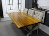 Bespoke American Tulip Industrial Dining Table - Made To Order - Choice Of Legs