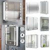 Illuminated LED Bathroom Mirror Cabinet Demister/Sensor/Clock/Shaver Socket
