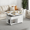 High Gloss 4 in 1 Lift Top Coffee Table Storage Dining Table Drawer Living Room