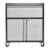 Key Lockable Heavy Duty Metal Workshop Tool Trolley Rolling Storage Tool Cabinet