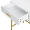 White Dressing Table with LED Lights Mirror Drawers Vanity Make Up Desk Bedroom
