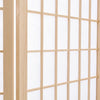 Japanese Style Room Divider Privacy Screen Natural Wooden Frame Non-Woven Fabric