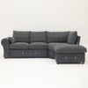 Panana Sofa Suite Set 3 2 or Corner Chaise in Dark Grey Or Light Grey