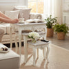 Cream Set of 3 Nest of Tables Nesting Coffee Side End Wooden Nest Furniture