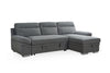 Brand New Universal Corner Sofabed in Grey with Storage and Pullout Bed Area