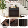 Dog Crate Furniture Indoor Dog Cage Pet House w/ 2 Fabric Drawers