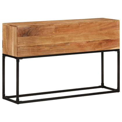 BaraSh Console Table 120x30x75 Solid Acacia Wood,Console Table with B5F2