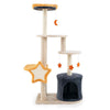 128 cm Tall Cat Tree Cute Multi-Level Cat Tower w/ Condo