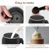 Electric Milk Frother Cooker 4 in1 Milk Steamer Rotatable Handle Foam Maker NEW