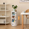 Round ABS Cylinder Cabinet Cupboard Drawer Storage Unit Bathroom Bedroom Stand