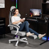 Ergonomic High Back Gaming Chair for Adults with Footrest, Lumbar Support, Grey