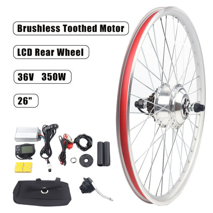 26inch Electric Bicycle Motor Conversion Kit E-Bike Rear Wheel Motor Hub 36V!