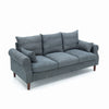 Panana Linen Fabric 2 & 3 Seater Sofa Couch with Wood Legs 3 Colours