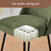 2X Breakfast Bar Stools Thickened Pad Linen Dining Chairs for Counter Kitchen