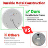 Round Illuminated LED Bathroom Mirror with Demister Sensor 3 Color Lights 600mm