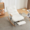 Rocking Chair with Comfortable Footrest and Adjustable Recliner for Living Room