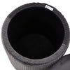 2pcs Round Ottoman Stool With Storage Velvet Upholstered Foot Stool Coffee Table