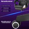 Black Reclining Gaming Chair with Footrest & Bluetooth Speakers & RGB LED Eaaigv