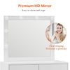 Dressing Table LED Lights Mirror Drawers Make up Desk Bedside Cabinet Stool Set