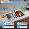 Double Bowl Stainless Steel Drop-in Kitchen Sink Dishwasher Vegetable Sink Home
