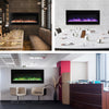 Wall Mounted Electric Fireplace Multi Colour Flame Decorative Fire Living Room