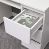 White High Gloss Dressing Table 6 Drawers Vanity Makeup/Computer Table Desk