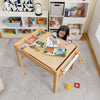 2-in-1 Kids Activity Table Wooden Children Activity Table W/ Reversible Tabletop