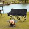 Double Seat Camping Chair Folding Portable Outdoor Garden Chair with Carry Bag