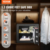 1.2 Cu Ft Electronic Safe Box w/ Digital Lock & Keys for Home/Office