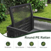 Outdoor Sectional Conversation Set with Cushions-Gray