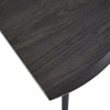 Modern Wood Dining Table and 4 chairs Set Kitchen Dining room Table Metal Legs
