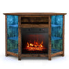 Fireplace TV Stand for TVs up to 50 Inches Electric Fireplace Insert LED Lights