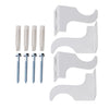 Vertical Designer Radiator With Mirror Anthracite/White Oval Column Tall Rads
