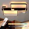 LED Ceiling Light Geometry Square Dimmable Ceiling Lamp 3000K-6500K Living Room