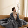 7.7lb-25lb Heavy Cotton/Sherpa Fleece Blanket Bed Sofa Throw Weighted Blanket UK