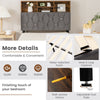 Single Size Bed Frame Upholstered Platform Bed Slat Support W/ Storage Headboard