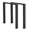 2x Table Bench Legs Metal Industrial Dining Coffee Desk Square Frame Replacement