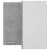 Hanging Corner Cabinet Concrete Grey 57x57x60 cm Engineered Wood Side Table High Gloss White 50x30x50 cm Engineered Wood