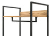 Industrial Open Wardrobe Clothes Rail Storage Unit Hanging Rack 2 Drawers Oak