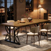 Dining Table for 6, Farmhouse Kitchen Dinner Table Dining Room Table Desk
