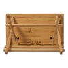 Portable Camping Bamboo Wooden Table Breakfast Writing Laptop Table Adjustable
