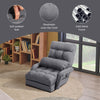 2 IN 1 Folding Lazy Sofa Lounger Floor Gaming Armchair Bed Recliner Adjustable