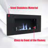 43" Bio Ethanol Fireplace Biofire Fire Wall Mounted/Recessed/Inset Burner +Glass